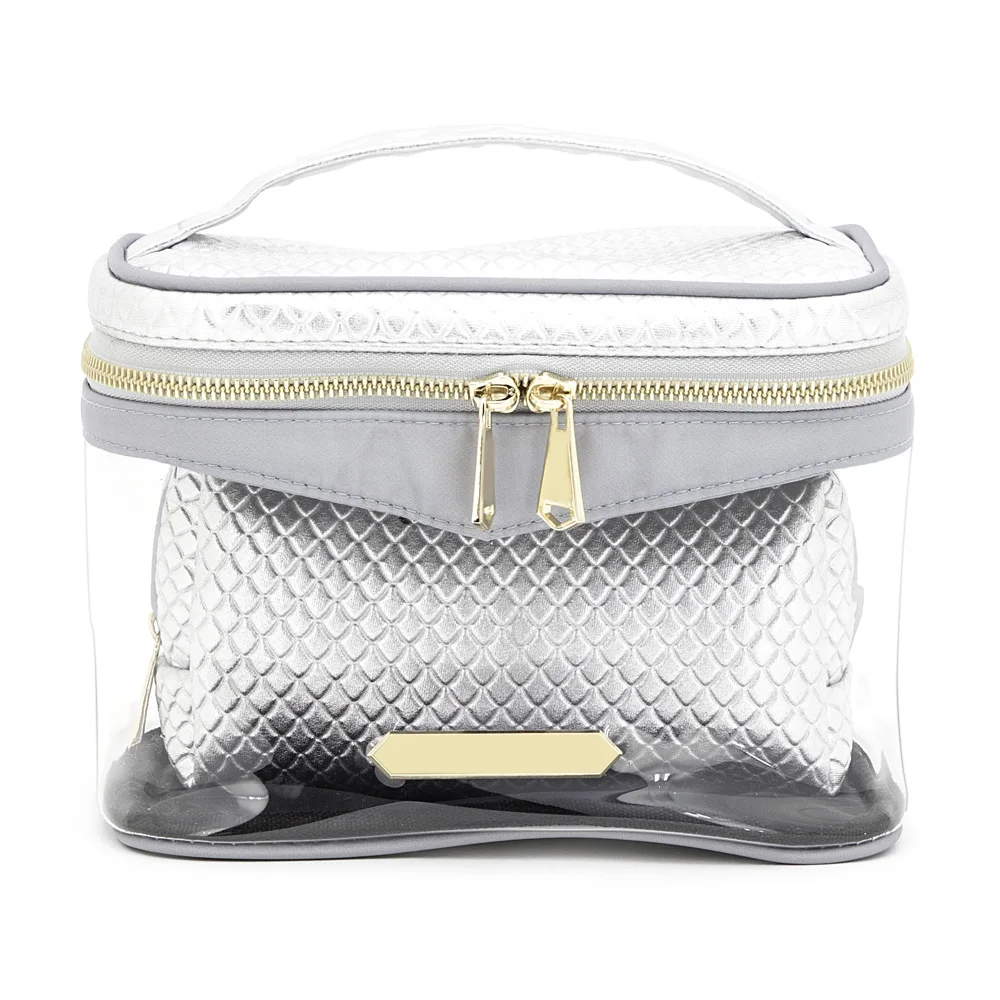 2 in1 Custom Fashion Portable Makeup Bags Clear Plastic Cosmetic Bags Luxury Cosmetic Bag
2 in1 Custom Fashion Portable Makeup Bags Clear Plastic Cosmetic Bags Luxury Cosmetic Bag