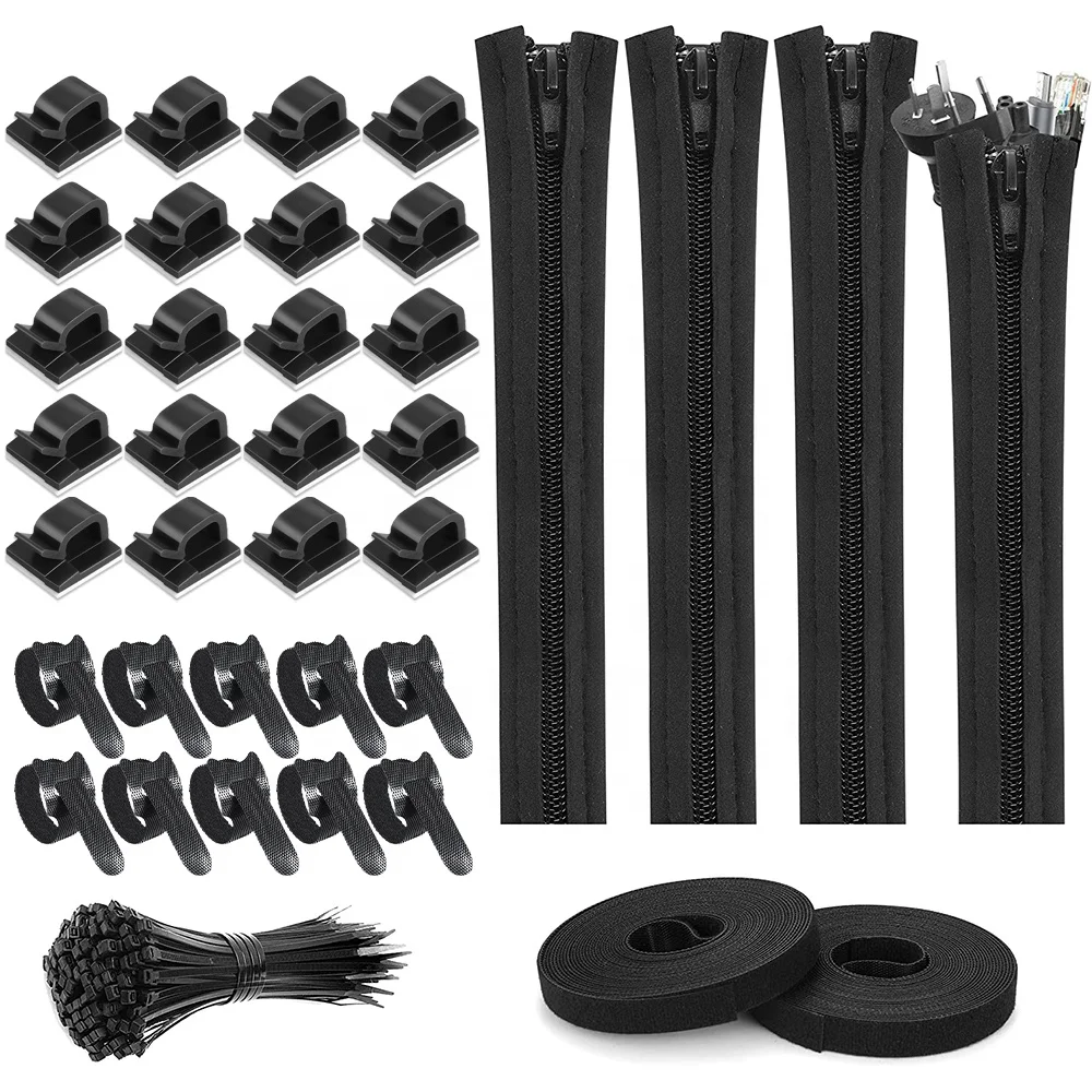 Amazon Hot 136pc Kit Cable Organizers Sleeves Cord Clamp Wire Management USB Winder Multipurpose Organizer Cable Clip Holder, Black
Amazon Hot 136pc Kit Cable Organizers Sleeves Cord Clamp Wire Management USB Winder Multipurpose Organizer Cable Clip Holder, Black