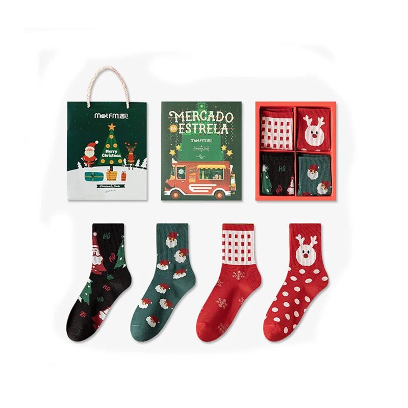 Wholesale Gift Box Socks Custom Logo High Quality Fashion Colorful Funny Crew Cotton Happy Men Women Christmas Socks
Wholesale Gift Box Socks Custom Logo High Quality Fashion Colorful Funny Crew Cotton Happy Men Women Christmas Socks