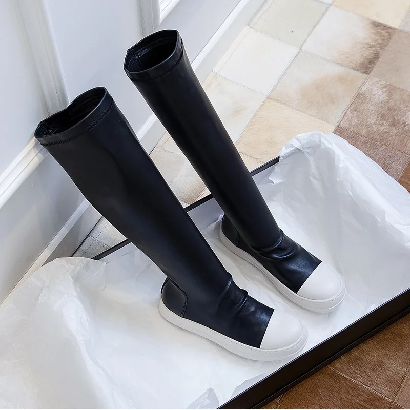 Over-the-knee boots women's 2020 autumn and winter new large size knee-length boots wild simple thick-soled elastic boots
Over-the-knee boots women's 2020 autumn and winter new large size knee-length boots wild simple thick-soled elastic boots