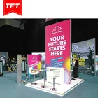Fast Setup Portable Frameless Aluminum Profile 2 Sided Back Lit Led Light Box Display For Trade Show