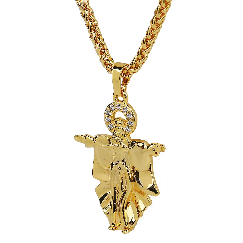 2021 Hot Selling Gold Plated Necklace Religious Cross Jesus Necklace Statues Catholic Necklaces Pendant
2021 Hot Selling Gold Plated Necklace Religious Cross Jesus Necklace Statues Catholic Necklaces Pendant