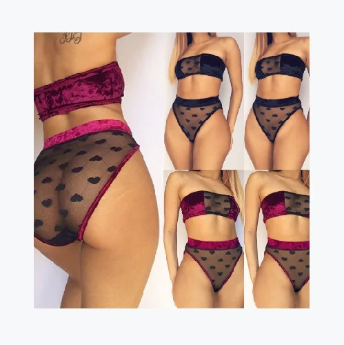 

AYP0903 Sexy Lace Sexy Lingerie Transparent Wrapped Lace Underwear Panty Set Woman Underwear Sexy Ladies Thong Bra Panty Set
