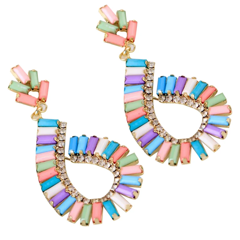 Luxury Bohemian Crystal Wedding Drop Earrings Women Design Crystal Charm Multi Color Rhinestones Boho Wholesale Dangle Earring
Luxury Bohemian Crystal Wedding Drop Earrings Women Design Crystal Charm Multi Color Rhinestones Boho Wholesale Dangle Earring