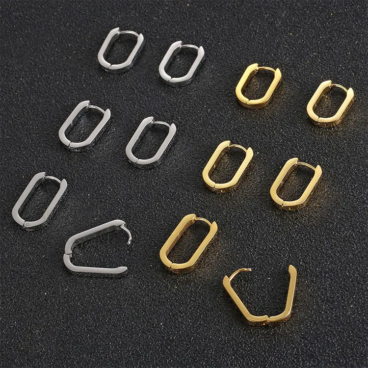 Hypoallergenic Stainless Steel Earring Ins Geometric Thick Heart Earrings Elegant U Shaped Gold Chunky Hoop Earrings for Women
Hypoallergenic Stainless Steel Earring Ins Geometric Thick Heart Earrings Elegant U Shaped Gold Chunky Hoop Earrings for Women