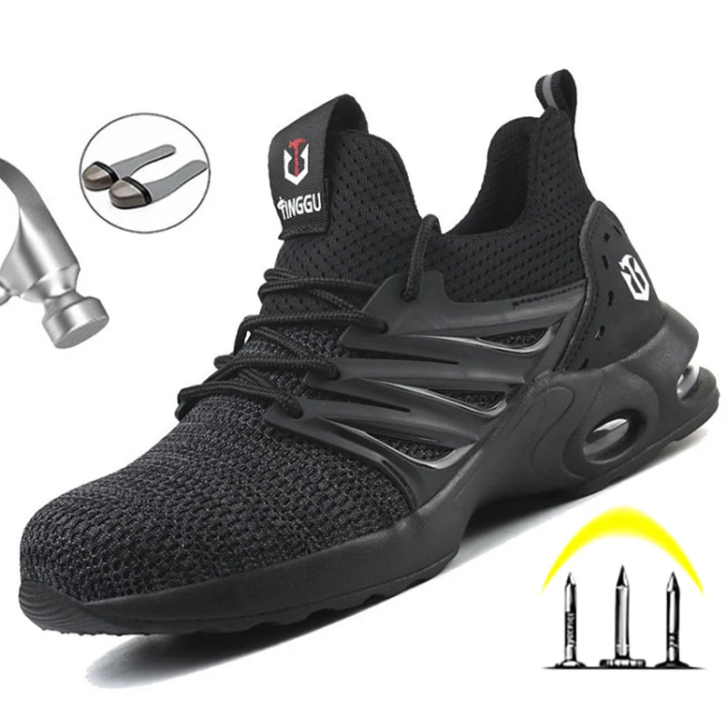 Lightweight Men and Women Steel Toe Safety Shoes Anti Smashing Breathable Mesh Work Boots Indestructible Shoes, White black pink
Lightweight Men and Women Steel Toe Safety Shoes Anti Smashing Breathable Mesh Work Boots Indestructible Shoes, White black pink