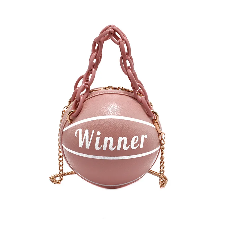 Wholesale Ladies Fashion Designers Pu Leather Crossbody Basketball Purse Shoulder Bag with Metal Strap, Custom made
Wholesale Ladies Fashion Designers Pu Leather Crossbody Basketball Purse Shoulder Bag with Metal Strap, Custom made