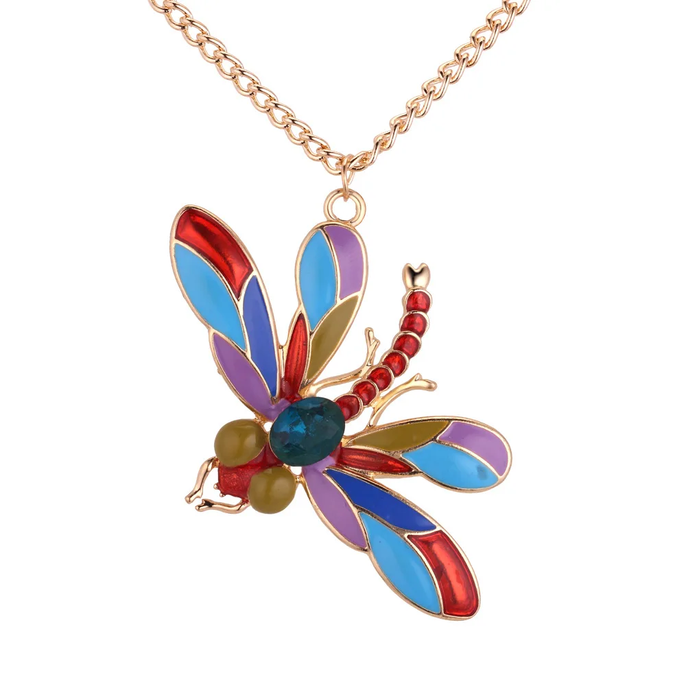 JUHU Fashion Personality Multicolored Paint Dragonfly Pendant Sweater Chain Alloy Necklace Jewelry Women
JUHU Fashion Personality Multicolored Paint Dragonfly Pendant Sweater Chain Alloy Necklace Jewelry Women