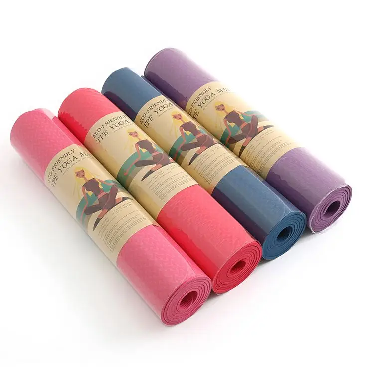 

Hot Sale rohs certificate double layer tpe yoga mat From China