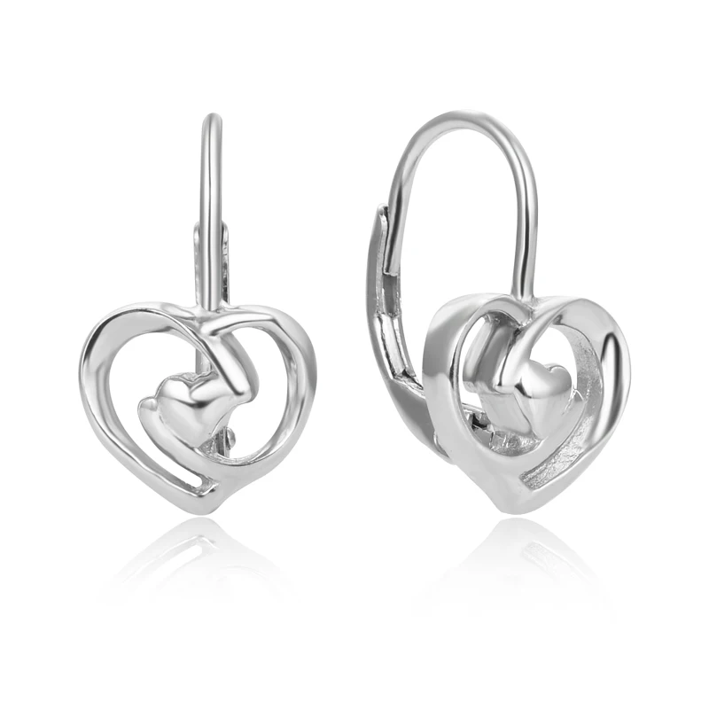 18K White Gold Plated Hypoallergenic Jewelry 925 Sterling Silver Heart Drop Leverback Earrings for Women
18K White Gold Plated Hypoallergenic Jewelry 925 Sterling Silver Heart Drop Leverback Earrings for Women