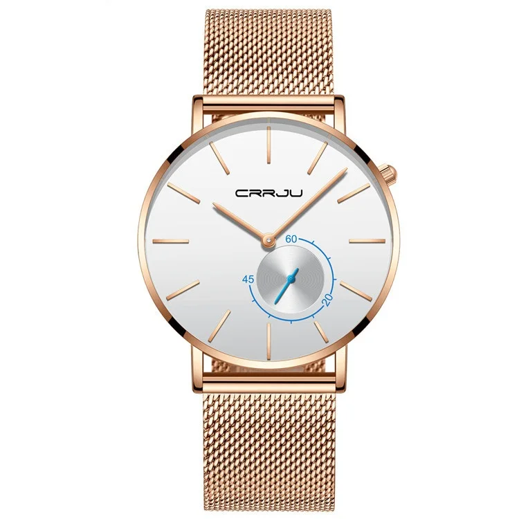 CRRJU 2220 Men Stainless Steel Rose Gold Watch Watches Men Wrist Luxury Quartz Classic Quartz Men Wristwatches Relogio Masculino, 5-color
CRRJU 2220 Men Stainless Steel Rose Gold Watch Watches Men Wrist Luxury Quartz Classic Quartz Men Wristwatches Relogio Masculino, 5-color