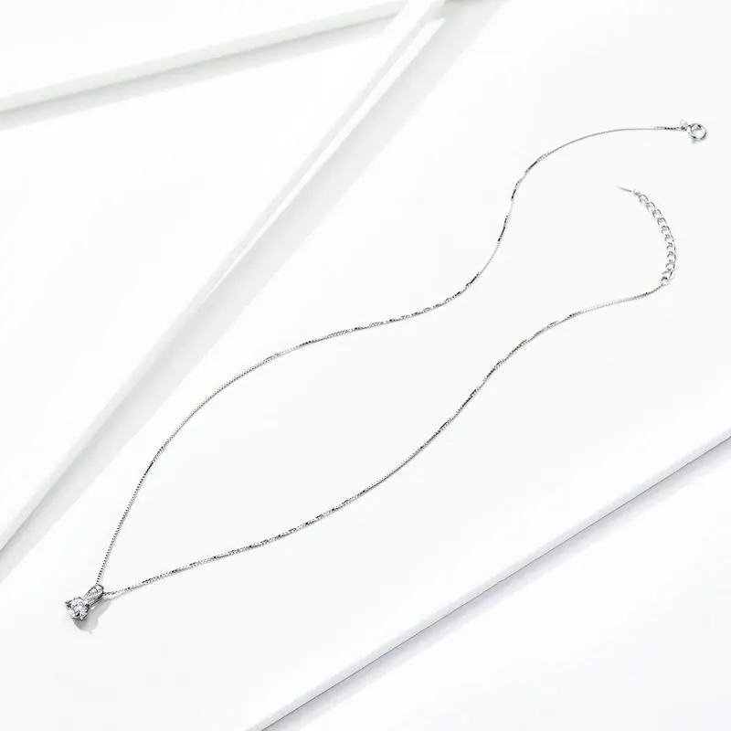 Popular 925 Sterling Silver Clear Cz Radiant Dazzling Minimalist Link Chain Necklace
Popular 925 Sterling Silver Clear Cz Radiant Dazzling Minimalist Link Chain Necklace