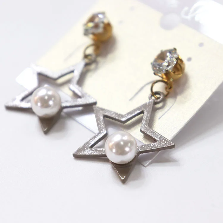 Wholesale Cheap Fashion Women Alloy Coffee Pentagram Stud Earrings With Pearl Rhinestone, As picture
Wholesale Cheap Fashion Women Alloy Coffee Pentagram Stud Earrings With Pearl Rhinestone, As picture