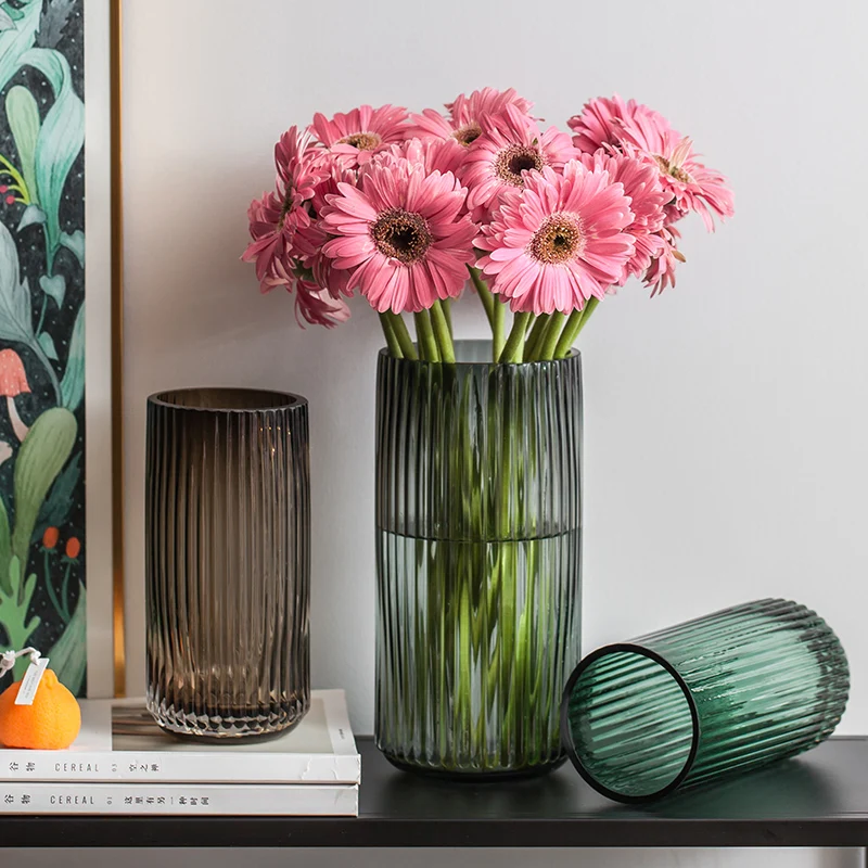 U-shaped Nordic Simple Vertical Pattern Green Glass Vase Hydroponic For Living Room Luxury Table Vase Soft Decoration, Grey, green ,coffee
U-shaped Nordic Simple Vertical Pattern Green Glass Vase Hydroponic For Living Room Luxury Table Vase Soft Decoration, Grey, green ,coffee