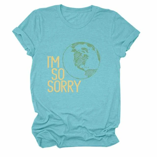 Global Environmental Protection Theme Printed Round Neck Fashion Casual T-shirt, Picture color
Global Environmental Protection Theme Printed Round Neck Fashion Casual T-shirt, Picture color