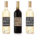Custom Printed Size Paper Transparent Vinyl Bottles Neck Beer Label