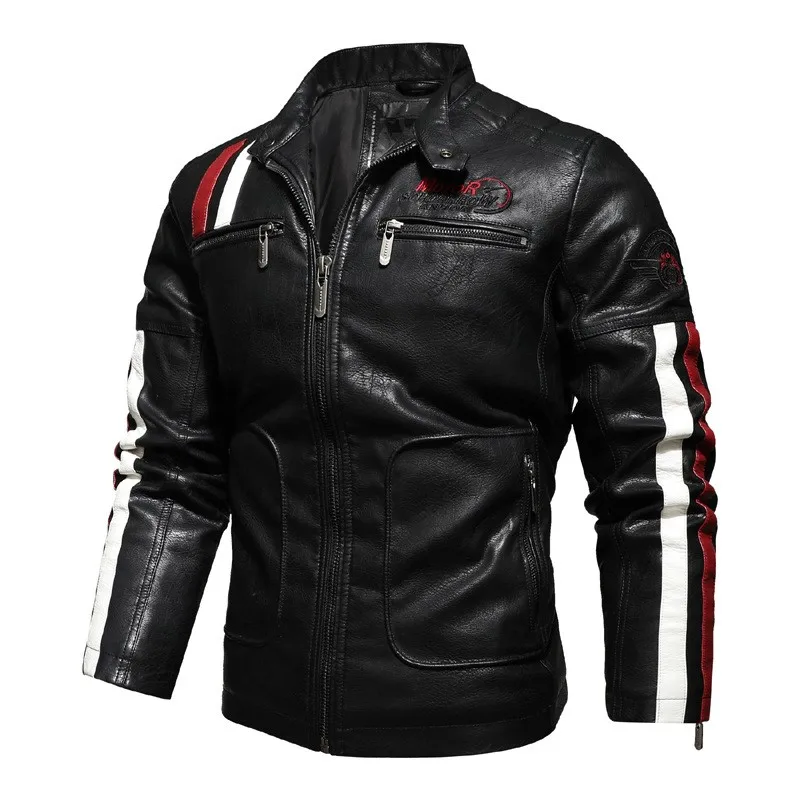 plus size mens streetwear warm winter padded italian black biker leather jackets, Customized color
plus size mens streetwear warm winter padded italian black biker leather jackets, Customized color