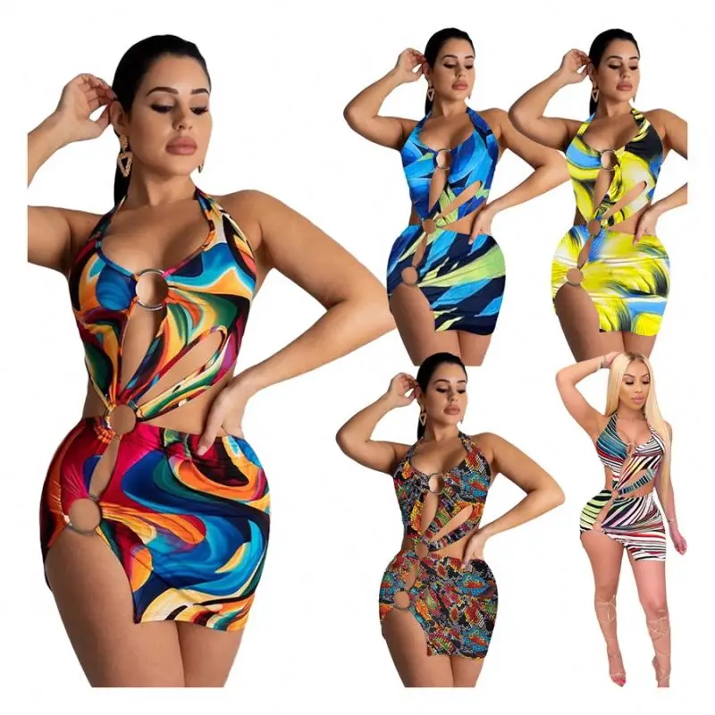 2021 Hot selling colorful bandage halter women sexy swimsuit sexy dresses swimwear, 5 colors
2021 Hot selling colorful bandage halter women sexy swimsuit sexy dresses swimwear, 5 colors
