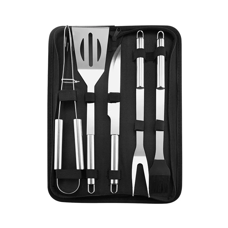 5PCS BBQ Grill Accessories Tools Set Stainless Steel Grill Tool Kit with Case for Smoker, Camping and Kitchen, Natural
5PCS BBQ Grill Accessories Tools Set Stainless Steel Grill Tool Kit with Case for Smoker, Camping and Kitchen, Natural