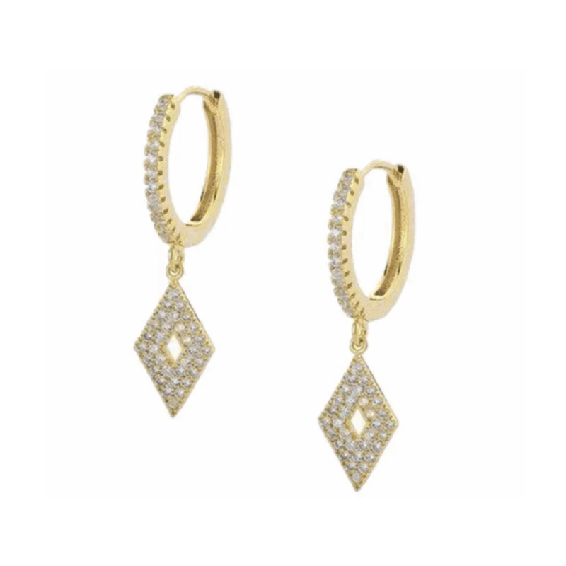 ROXI fashion trend 2021 S925 Sterling Silver Fashion All-match Diamond Square Pendant Hoop Earrings
ROXI fashion trend 2021 S925 Sterling Silver Fashion All-match Diamond Square Pendant Hoop Earrings