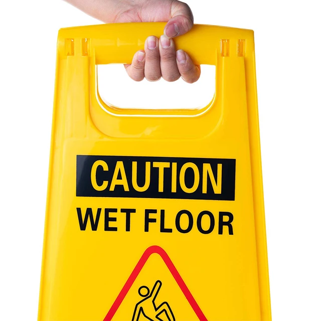 PP plastic warning sign board caution wet floor