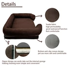 Therapeutic fluppy pet bed for dogs cats with bolster sofa couch style easy clean machine wash breathable safe