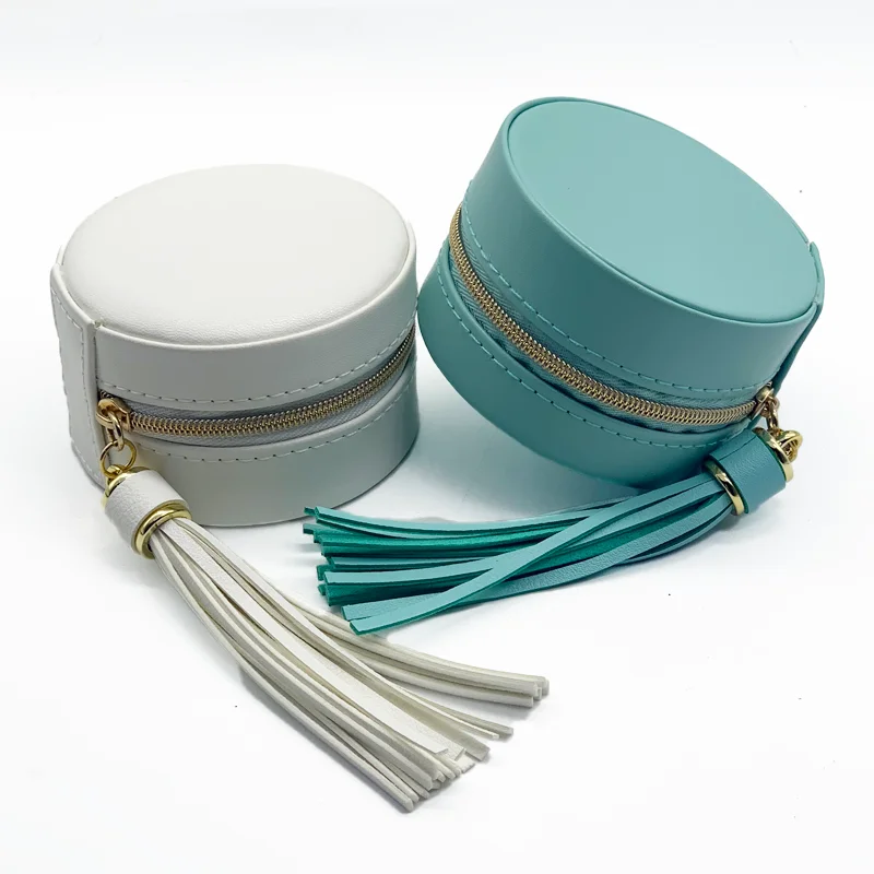 Hot sale small waterproof pu leather travel portable earring necklace jewellery holder organizer box velvet jewelry green pouch, White/blue
Hot sale small waterproof pu leather travel portable earring necklace jewellery holder organizer box velvet jewelry green pouch, White/blue