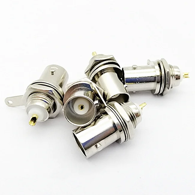 Straight BNC Female Solder Type Connector for CCTV Coaxial Cable