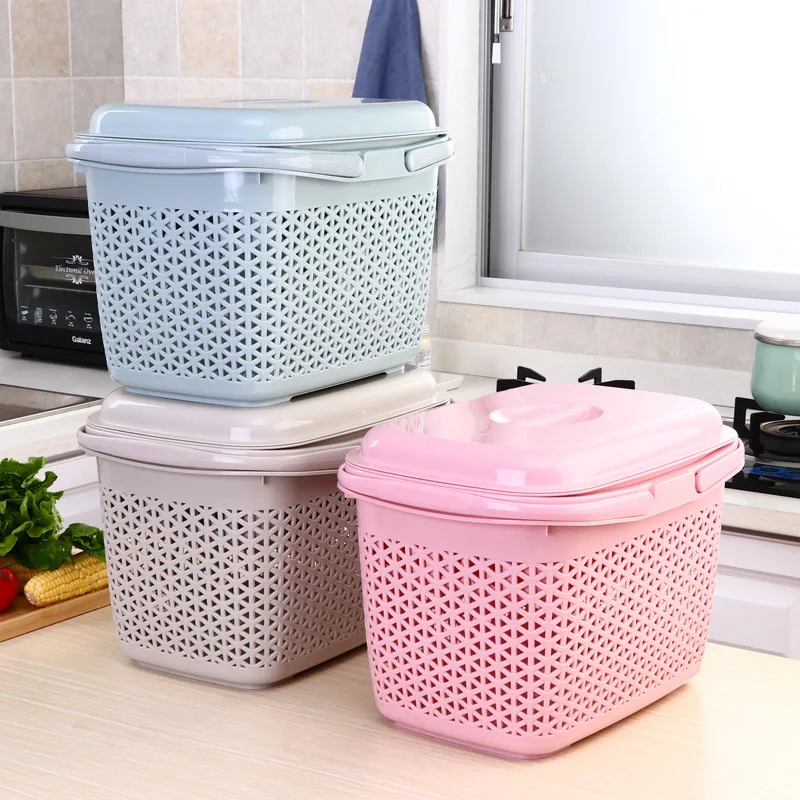 Amazon hot selling Multi-colorful New products kitchen plastic basket storage organizer basket with lid, Red blue yellow
Amazon hot selling Multi-colorful New products kitchen plastic basket storage organizer basket with lid, Red blue yellow