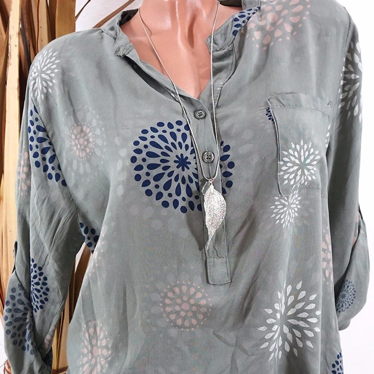 Women Shirt Comfortable V-Neck Long Sleeve Loose Print Shirt, White,pink,green,brown,grey
Women Shirt Comfortable V-Neck Long Sleeve Loose Print Shirt, White,pink,green,brown,grey