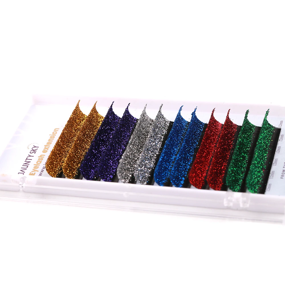 Individual Glitter Synthetic Eyelashes extension Color Eyelash Extension dramatic lash extension stable glitter top selling, Colorful
Individual Glitter Synthetic Eyelashes extension Color Eyelash Extension dramatic lash extension stable glitter top selling, Colorful