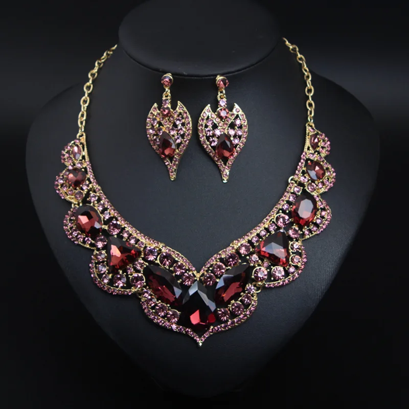 XLNK91 High Quality Fashion Crystal Bridal necklace earrings jewelry set Women Rhinestones luxury jewelry set
XLNK91 High Quality Fashion Crystal Bridal necklace earrings jewelry set Women Rhinestones luxury jewelry set