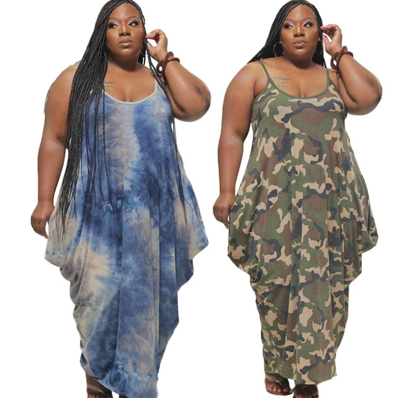 Amazon Best Selling Strap Sexy Tie Dye Camouflage Fashion Personality Large Dress Temperament Commuter Women Wear, As picture
Amazon Best Selling Strap Sexy Tie Dye Camouflage Fashion Personality Large Dress Temperament Commuter Women Wear, As picture