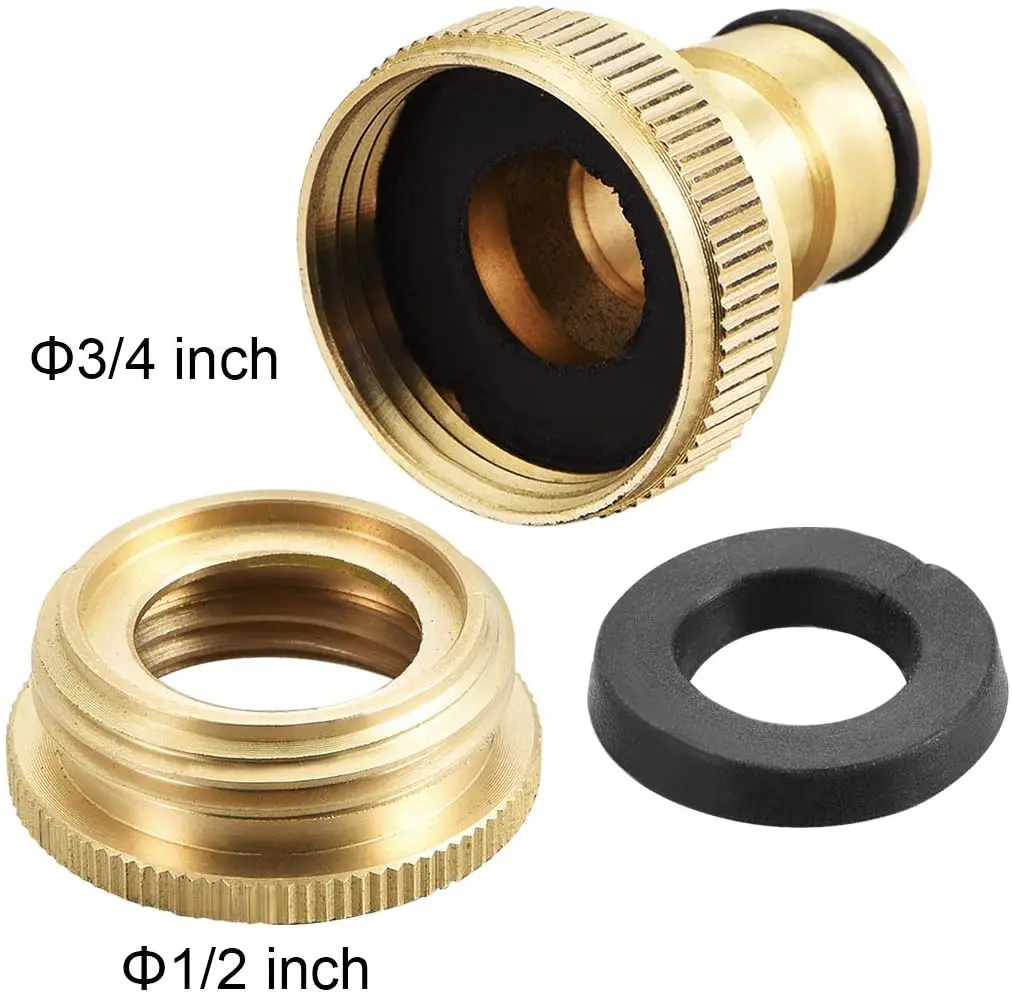 2-in-1 Garden Hose Quick Connect 1/2 & inch Brass Water Hose Fitting Connectors 2pcs
2-in-1 Garden Hose Quick Connect 1/2 & inch Brass Water Hose Fitting Connectors 2pcs