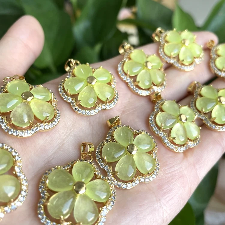 Jialin Jewelry Yellow Jade Flower For Girls Women Lucky Charms Necklace for birth gifts
Jialin Jewelry Yellow Jade Flower For Girls Women Lucky Charms Necklace for birth gifts