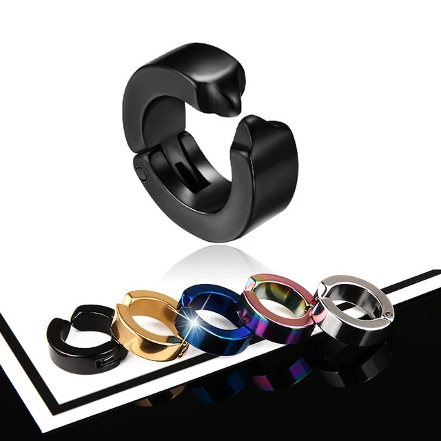 Stainless Steel Earrings Punk Engravable Titanium Steel No Piercing Ear Cuff For Men Women
Stainless Steel Earrings Punk Engravable Titanium Steel No Piercing Ear Cuff For Men Women