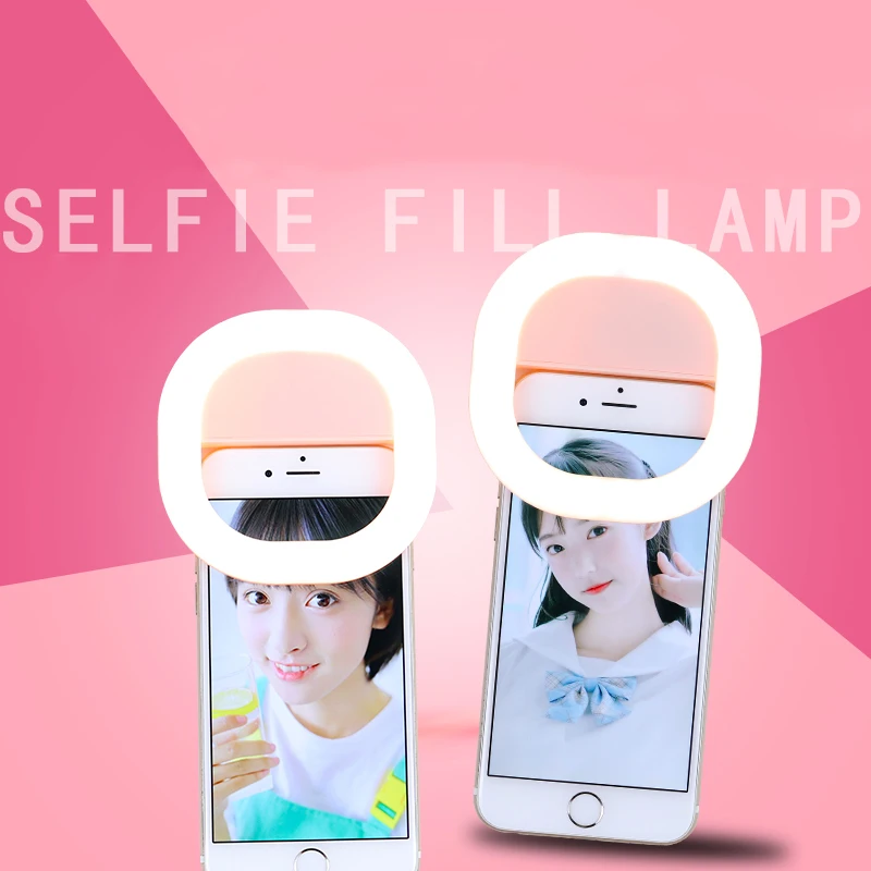 Portable Rechargeable USB Camera Clip Photography Video Mobile Phone LED Ring Selfie Light, Pink/blue/white
Portable Rechargeable USB Camera Clip Photography Video Mobile Phone LED Ring Selfie Light, Pink/blue/white