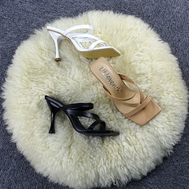 Mules High Heels Slippers Sandals Sexy Square Open-toed Heel High Quality Shoes Summer Women
Mules High Heels Slippers Sandals Sexy Square Open-toed Heel High Quality Shoes Summer Women
