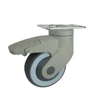 DLPO 3"4''5" Caster PA Wheel Nylon Bracket Dual Brake Medical Caster