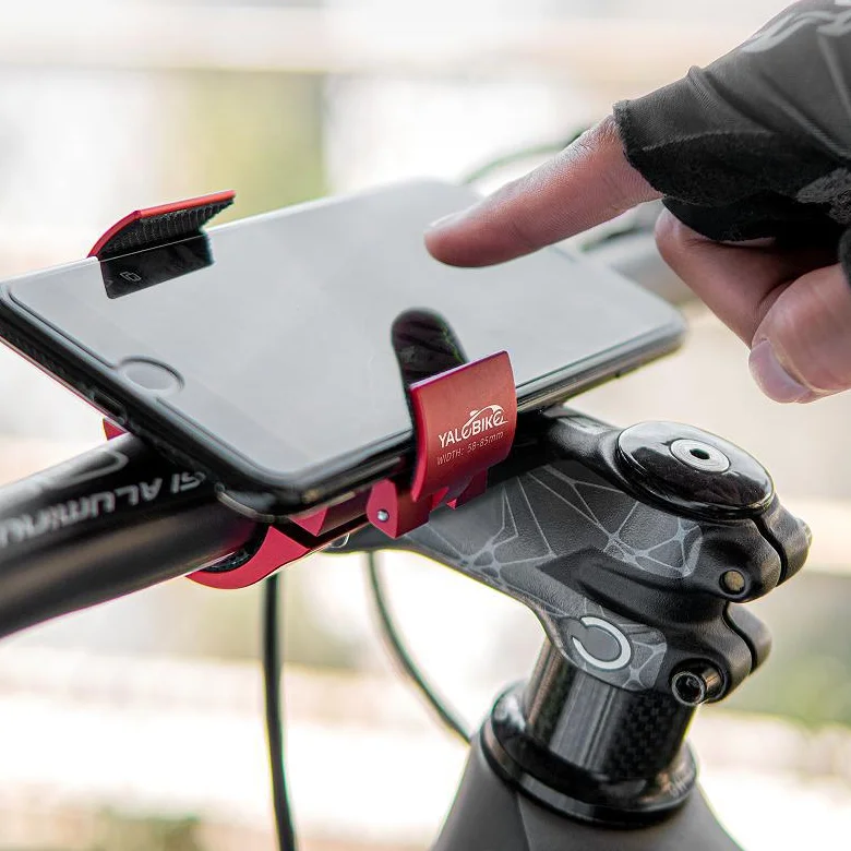 Wildmx Cross-border electric rider rack bicycle ring aluminum alloy mobile phone stand navigation mobile bike phone holder, Black/red/silver
Wildmx Cross-border electric rider rack bicycle ring aluminum alloy mobile phone stand navigation mobile bike phone holder, Black/red/silver