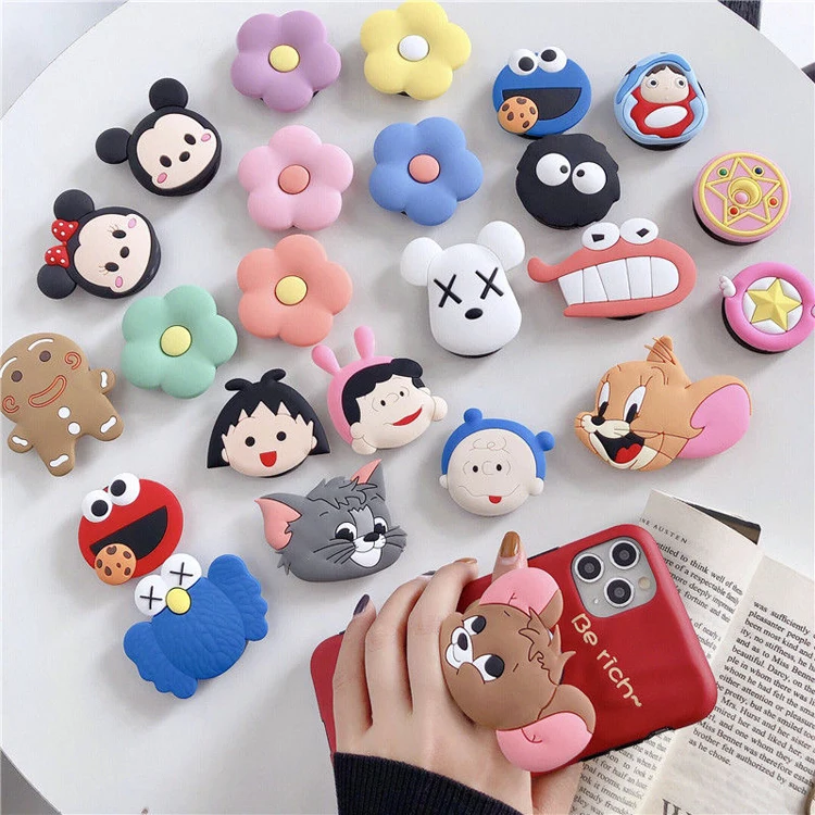 Wholesale Mobile Accessories Phone Socket Fold 3D Cute Cartoon Silicone Phone Holder Socket Air Phone Grip
Wholesale Mobile Accessories Phone Socket Fold 3D Cute Cartoon Silicone Phone Holder Socket Air Phone Grip