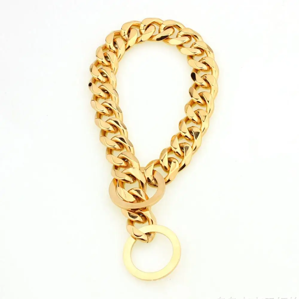 Hot sale fashion luxury stainless steel Cuban golden pet big dog chain dog chain collar, As pictures
Hot sale fashion luxury stainless steel Cuban golden pet big dog chain dog chain collar, As pictures