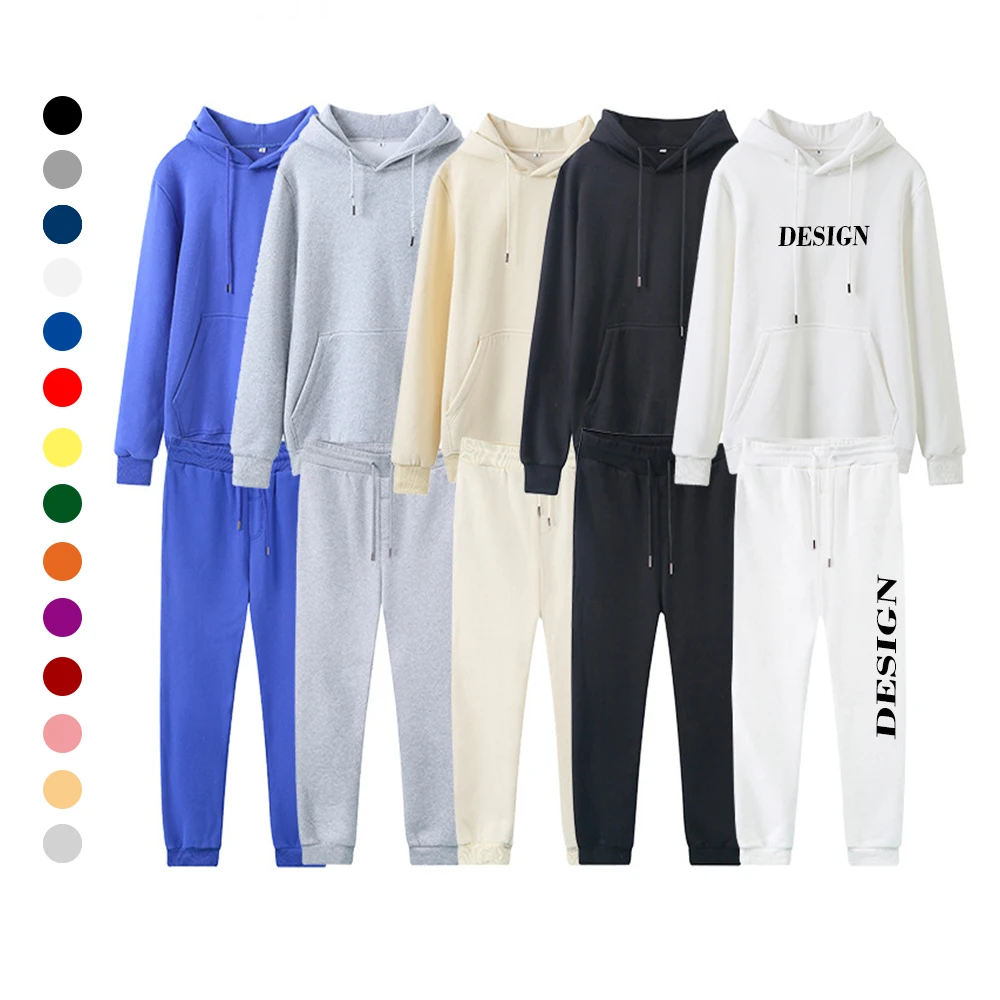 High Quality Cotton Men's Tracksuit Custom Plus Size Mens Sweatsuit Embroidery Print Logo Unisex Hoodies Sweatpants, Customized color
High Quality Cotton Men's Tracksuit Custom Plus Size Mens Sweatsuit Embroidery Print Logo Unisex Hoodies Sweatpants, Customized color