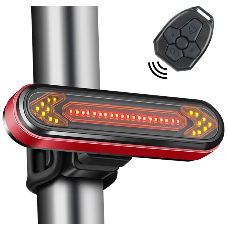 Black Color USB Rechargeable Smart Wireless Remote Control Ultra Bright LED Bicycle Tail Light
Black Color USB Rechargeable Smart Wireless Remote Control Ultra Bright LED Bicycle Tail Light