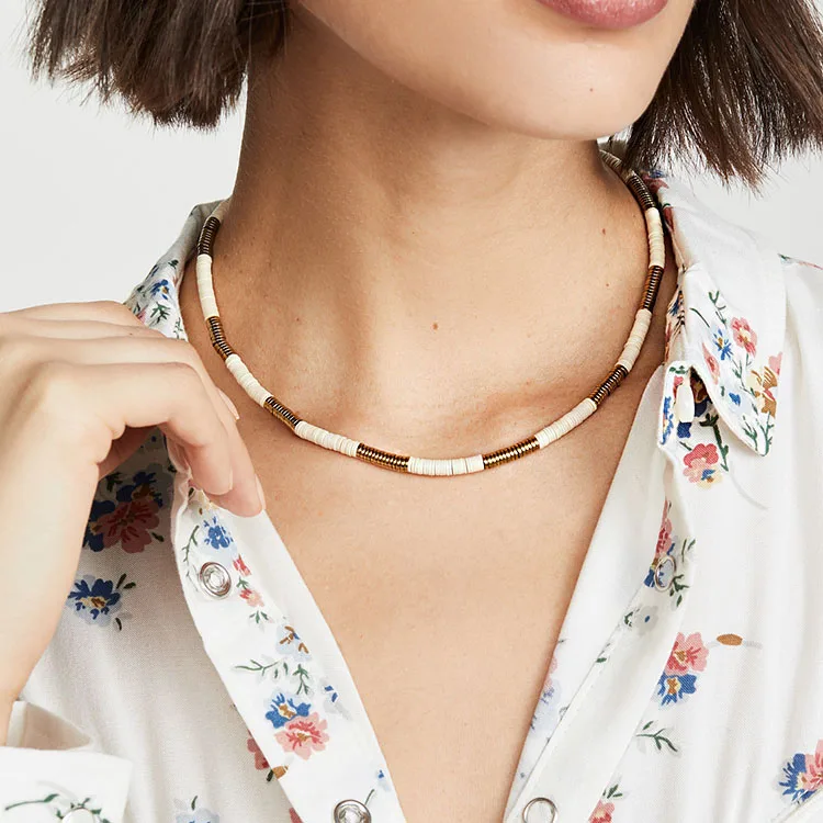Fashion Boho Hand Made Jewelry Best Selling Gold Plated Bohemian Necklace Fashion Handmade Polymer Clay Beaded Necklace, Picture
Fashion Boho Hand Made Jewelry Best Selling Gold Plated Bohemian Necklace Fashion Handmade Polymer Clay Beaded Necklace, Picture