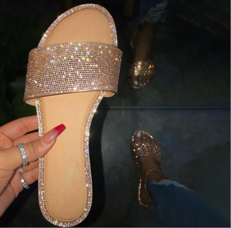 Hot selling ladies fashion summer slipper flat ladies sandals rhinestone sandals and slippers, As the picture show
Hot selling ladies fashion summer slipper flat ladies sandals rhinestone sandals and slippers, As the picture show