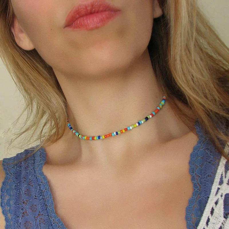 Wholesale All Match Jewelry For Women Bohemian Necklace Seed Bead Necklace Multi Color Choker Necklace
Wholesale All Match Jewelry For Women Bohemian Necklace Seed Bead Necklace Multi Color Choker Necklace