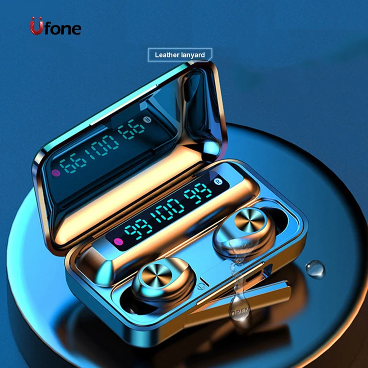 Ufone Led Display Waterproof Earbuds F9-10 Tws Headphone Wireless Blutooth Earphones Auriculares With Power Case For iPhone, Black
Ufone Led Display Waterproof Earbuds F9-10 Tws Headphone Wireless Blutooth Earphones Auriculares With Power Case For iPhone, Black