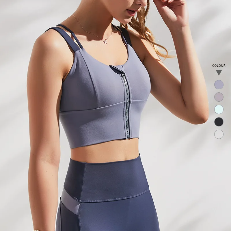 2021 Hot selling Fashion Bra With Front Zip High Impact Sports Bra Anti-sagging Fitness Workout Shockproof Gym Yoga Bra
2021 Hot selling Fashion Bra With Front Zip High Impact Sports Bra Anti-sagging Fitness Workout Shockproof Gym Yoga Bra