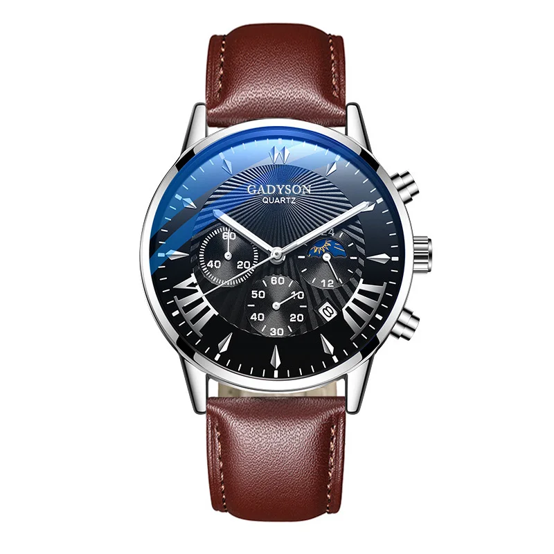 Spot products men's belt watch mirror reflective glass Roman numeral display time adjustment men's watch, As picture
Spot products men's belt watch mirror reflective glass Roman numeral display time adjustment men's watch, As picture